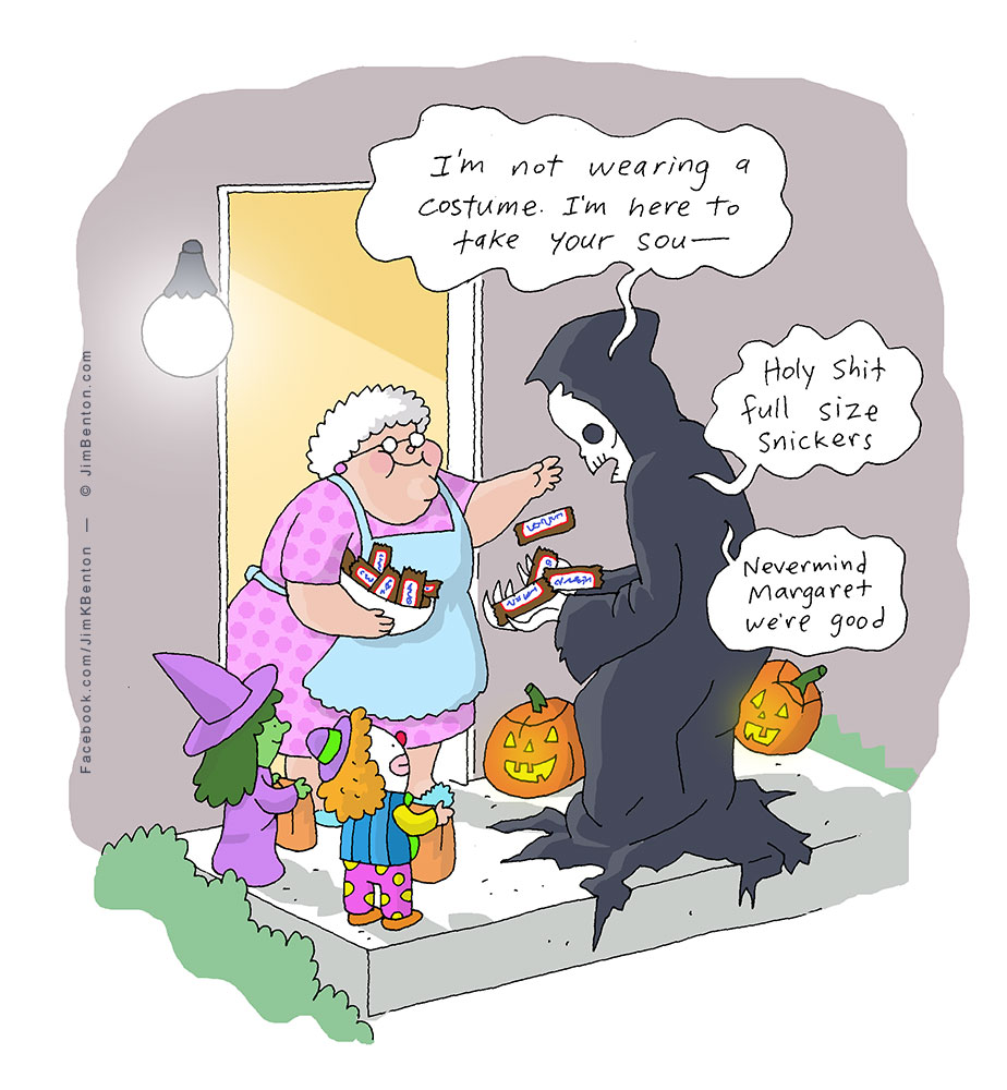 Jim's uber-popular Halloween cartoon