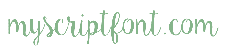 MyScriptFont font creation