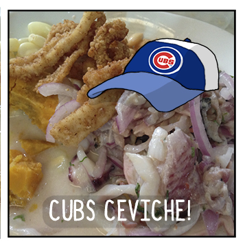 So gather your strength, fans afar! We've got ceviche, we've got the cup, let's hit the bar!