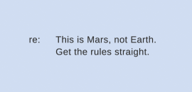 This is Mars, not Earth