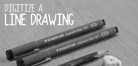 How to digitize a line drawing