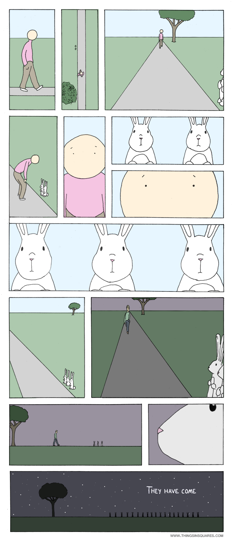 Rabbit bunnies comic